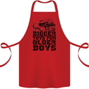 Bigger Toys Older Boys Off Roading Road 4x4 Cotton Apron 100% Organic Red