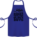 Bigger Toys Older Boys Off Roading Road 4x4 Cotton Apron 100% Organic Royal Blue