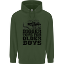 Bigger Toys Older Boys Off Roading Road 4x4 Mens 80% Cotton Hoodie Forest Green