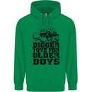 Bigger Toys Older Boys Off Roading Road 4x4 Mens 80% Cotton Hoodie Irish Green