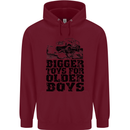 Bigger Toys Older Boys Off Roading Road 4x4 Mens 80% Cotton Hoodie Maroon