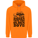 Bigger Toys Older Boys Off Roading Road 4x4 Mens 80% Cotton Hoodie Orange