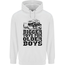 Bigger Toys Older Boys Off Roading Road 4x4 Mens 80% Cotton Hoodie White