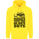 Bigger Toys Older Boys Off Roading Road 4x4 Mens 80% Cotton Hoodie Yellow