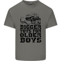 Bigger Toys Older Boys Off Roading Road 4x4 Mens Cotton T-Shirt Tee Top Charcoal