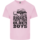 Bigger Toys Older Boys Off Roading Road 4x4 Mens Cotton T-Shirt Tee Top Light Pink