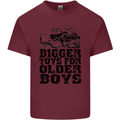 Bigger Toys Older Boys Off Roading Road 4x4 Mens Cotton T-Shirt Tee Top Maroon