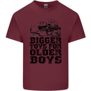 Bigger Toys Older Boys Off Roading Road 4x4 Mens Cotton T-Shirt Tee Top Maroon