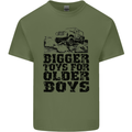 Bigger Toys Older Boys Off Roading Road 4x4 Mens Cotton T-Shirt Tee Top Military Green