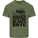 Bigger Toys Older Boys Off Roading Road 4x4 Mens Cotton T-Shirt Tee Top Military Green