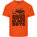 Bigger Toys Older Boys Off Roading Road 4x4 Mens Cotton T-Shirt Tee Top Orange