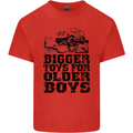 Bigger Toys Older Boys Off Roading Road 4x4 Mens Cotton T-Shirt Tee Top Red