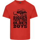 Bigger Toys Older Boys Off Roading Road 4x4 Mens Cotton T-Shirt Tee Top Red