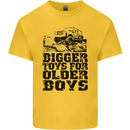 Bigger Toys Older Boys Off Roading Road 4x4 Mens Cotton T-Shirt Tee Top Yellow