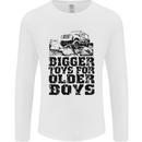 Bigger Toys Older Boys Off Roading Road 4x4 Mens Long Sleeve T-Shirt White