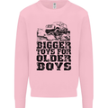 Bigger Toys Older Boys Off Roading Road 4x4 Mens Sweatshirt Jumper Light Pink