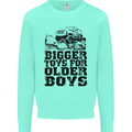 Bigger Toys Older Boys Off Roading Road 4x4 Mens Sweatshirt Jumper Peppermint
