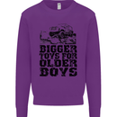 Bigger Toys Older Boys Off Roading Road 4x4 Mens Sweatshirt Jumper Purple