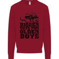 Bigger Toys Older Boys Off Roading Road 4x4 Mens Sweatshirt Jumper Red