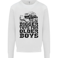 Bigger Toys Older Boys Off Roading Road 4x4 Mens Sweatshirt Jumper White