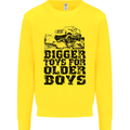 Bigger Toys Older Boys Off Roading Road 4x4 Mens Sweatshirt Jumper Yellow