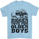 Bigger Toys Older Boys Off Roading Road 4x4 Mens T-Shirt Cotton Gildan Light Blue