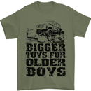 Bigger Toys Older Boys Off Roading Road 4x4 Mens T-Shirt Cotton Gildan Military Green