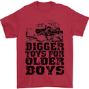 Bigger Toys Older Boys Off Roading Road 4x4 Mens T-Shirt Cotton Gildan Red