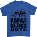 Bigger Toys Older Boys Off Roading Road 4x4 Mens T-Shirt Cotton Gildan Royal Blue