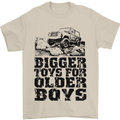 Bigger Toys Older Boys Off Roading Road 4x4 Mens T-Shirt Cotton Gildan Sand