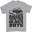 Bigger Toys Older Boys Off Roading Road 4x4 Mens T-Shirt Cotton Gildan Sports Grey