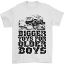 Bigger Toys Older Boys Off Roading Road 4x4 Mens T-Shirt Cotton Gildan White