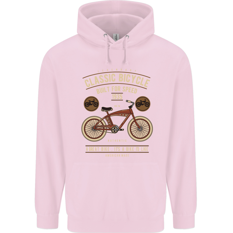 Bike Built for Speed Cycling Bicycle Childrens Kids Hoodie Light Pink