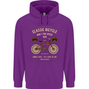 Bike Built for Speed Cycling Bicycle Childrens Kids Hoodie Purple