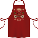 Bike Built for Speed Cycling Bicycle Cotton Apron 100% Organic Maroon