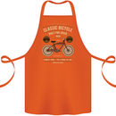 Bike Built for Speed Cycling Bicycle Cotton Apron 100% Organic Orange