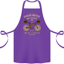Bike Built for Speed Cycling Bicycle Cotton Apron 100% Organic Purple