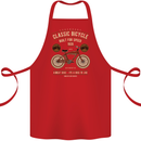 Bike Built for Speed Cycling Bicycle Cotton Apron 100% Organic Red