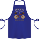 Bike Built for Speed Cycling Bicycle Cotton Apron 100% Organic Royal Blue