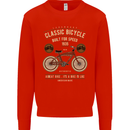 Bike Built for Speed Cycling Bicycle Kids Sweatshirt Jumper Bright Red
