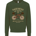 Bike Built for Speed Cycling Bicycle Kids Sweatshirt Jumper Forest Green