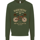Bike Built for Speed Cycling Bicycle Kids Sweatshirt Jumper Forest Green