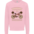 Bike Built for Speed Cycling Bicycle Kids Sweatshirt Jumper Light Pink