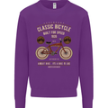 Bike Built for Speed Cycling Bicycle Kids Sweatshirt Jumper Purple