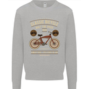 Bike Built for Speed Cycling Bicycle Kids Sweatshirt Jumper Sports Grey