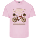 Bike Built for Speed Cycling Bicycle Kids T-Shirt Childrens Light Pink