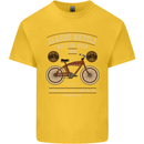 Bike Built for Speed Cycling Bicycle Kids T-Shirt Childrens Yellow