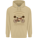 Bike Built for Speed Cycling Bicycle Mens 80% Cotton Hoodie Sand