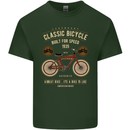 Bike Built for Speed Cycling Bicycle Mens Cotton T-Shirt Tee Top Forest Green