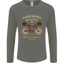 Bike Built for Speed Cycling Bicycle Mens Long Sleeve T-Shirt Charcoal